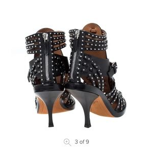 Givenchy Leather Studded Gladiator Sandals